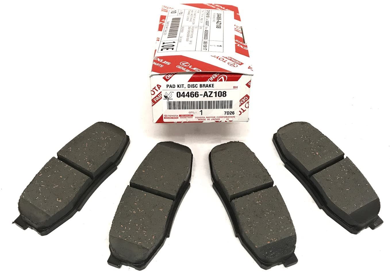 Genuine Toyota OEM TUNDRA SEQUOIA REAR Brake Pads Ceramic 04466-AZ208 β Tundra, Sequoia 2007-2017