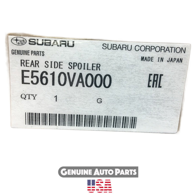 Genuine Subaru Rear Quarter Under Spoiler Kit E5610VA000 (2 Pack) - WRX 2015-2020, WRX STI 2015-2020