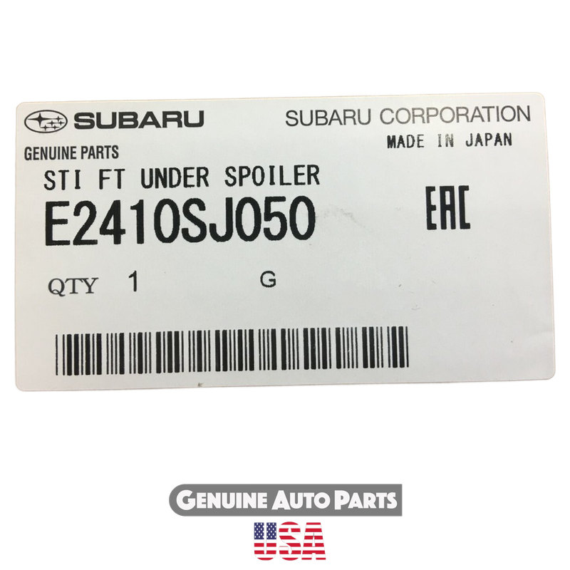 Genuine Subaru Front Under Spoiler Lip E2410SJ050 - Forester 2019-2020