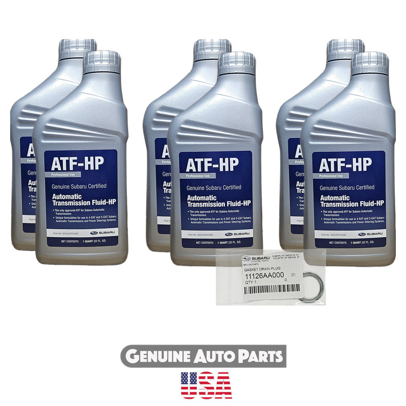 Genuine Subaru Automatic Transmission Fluid Set SOA427V1500 & 11126AA000 (6 Quarts) - Baja 2005-2006, Forester 2000-2013, Impreza 2000-2011 & more