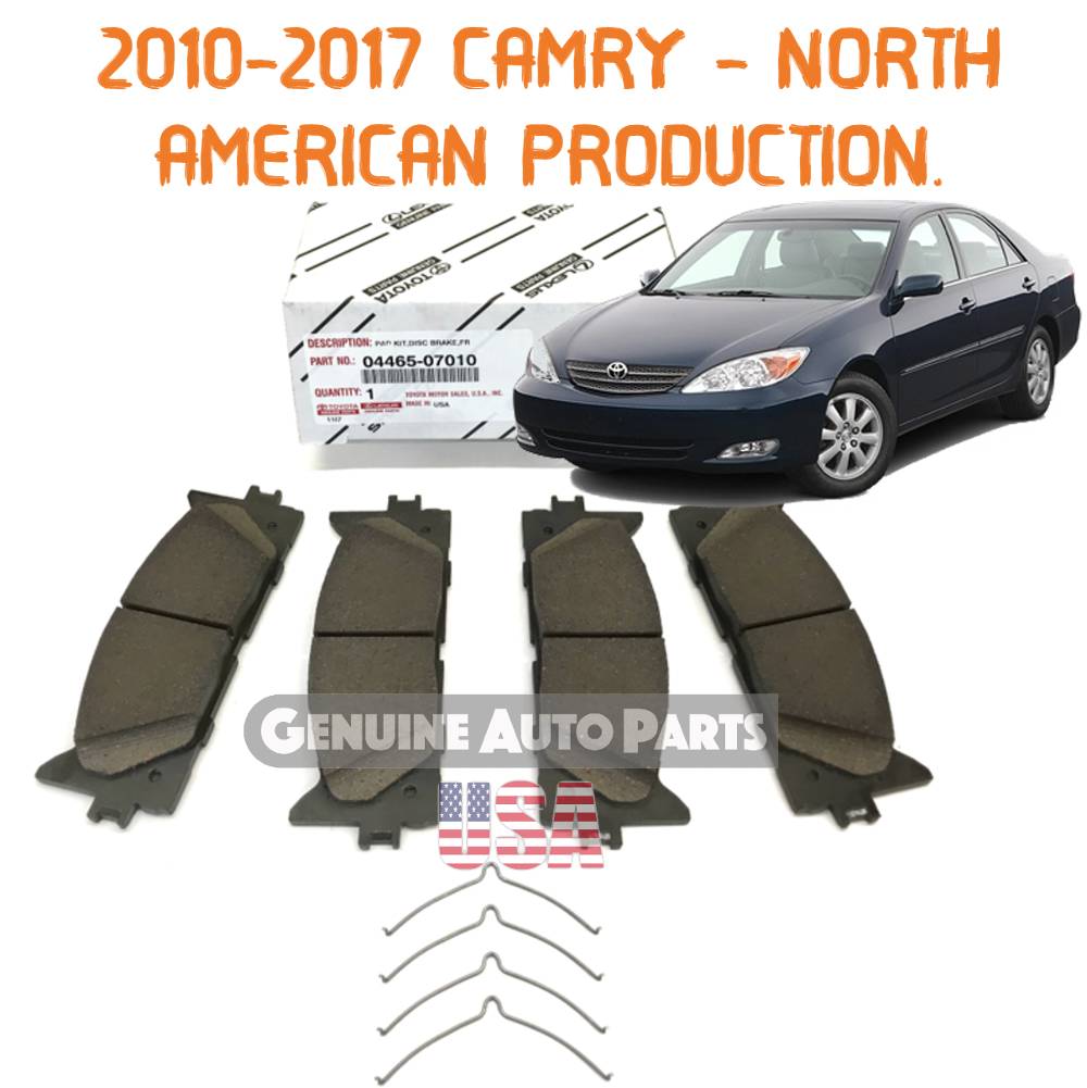 2010-2017 Toyota Camry Front Brake Pads 04465-07010 Genuine