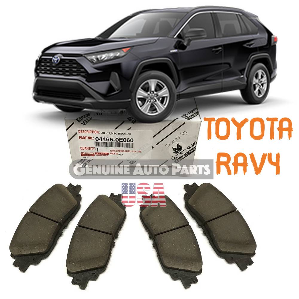 19-24 RAV4 & RAV4 HYBRID (NAP) FRONT BRAKE PADS GENUINE TOYOTA 04465-0E060