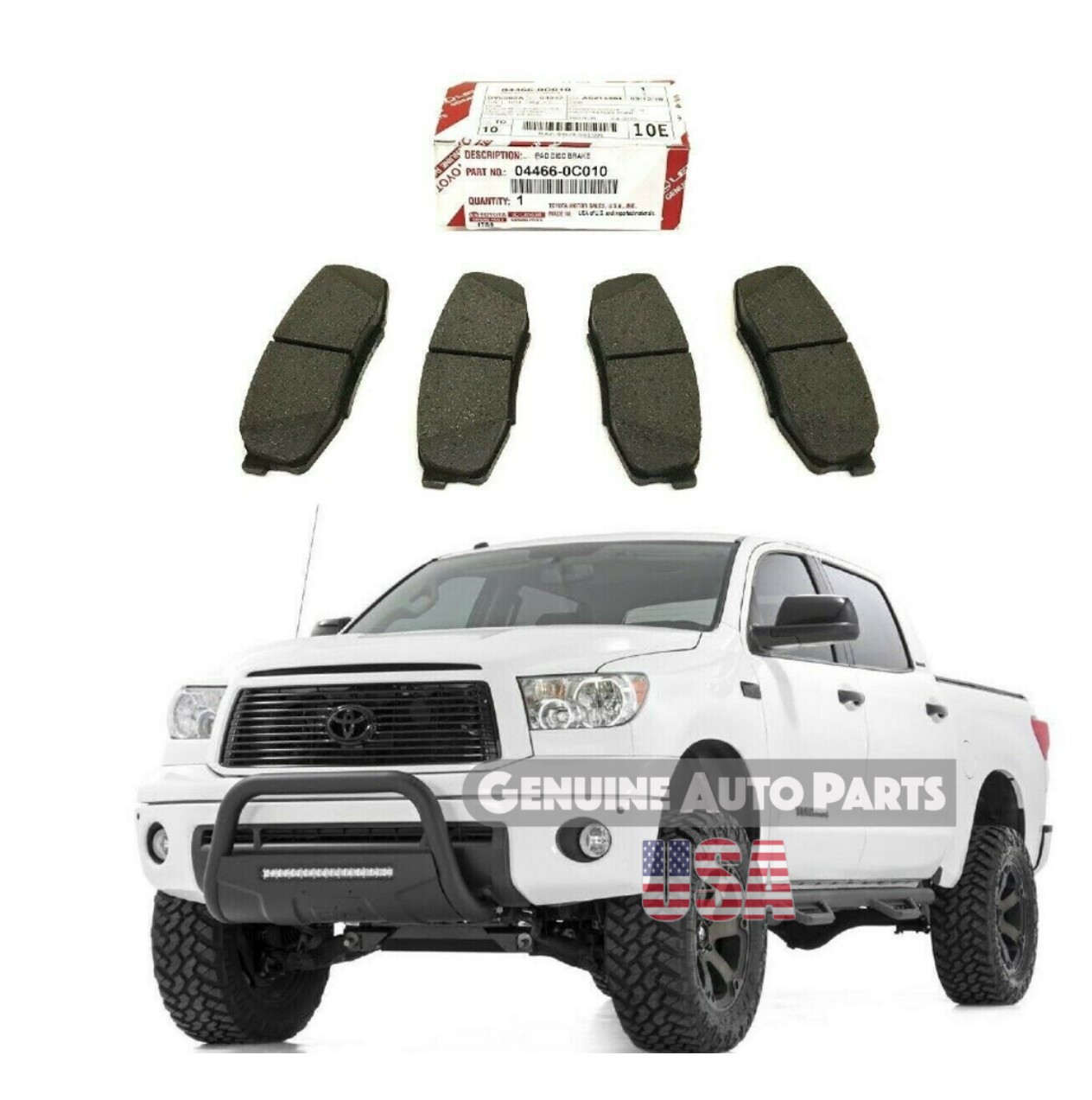 2007 - 17 TOYOTA TUNDRA Rear Brake Pads Genuine  04466-0C010