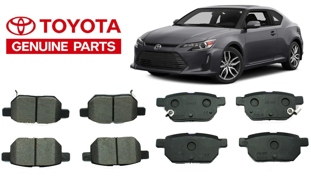 2011 - 2016 SCION TC Rear Brake Pads Genuine Toyota OEM 04466-76012