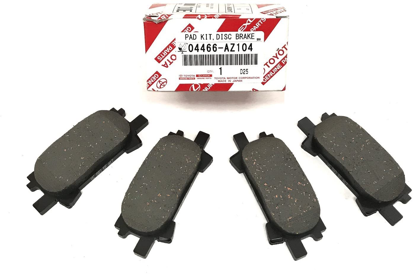 2004-07 TOYOTA HIGHLANDER REAR Brake Pads Genuine Ceramic 04466-AZ204