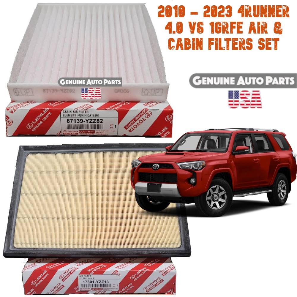 2010-2024 4runner V6 4.0L  Air filter & Cabin Filters Set 17801-YZZ13